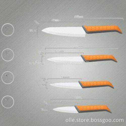 Zirconia Material ABS Handle Super Sharp Knives